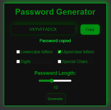 PasswordGenerator